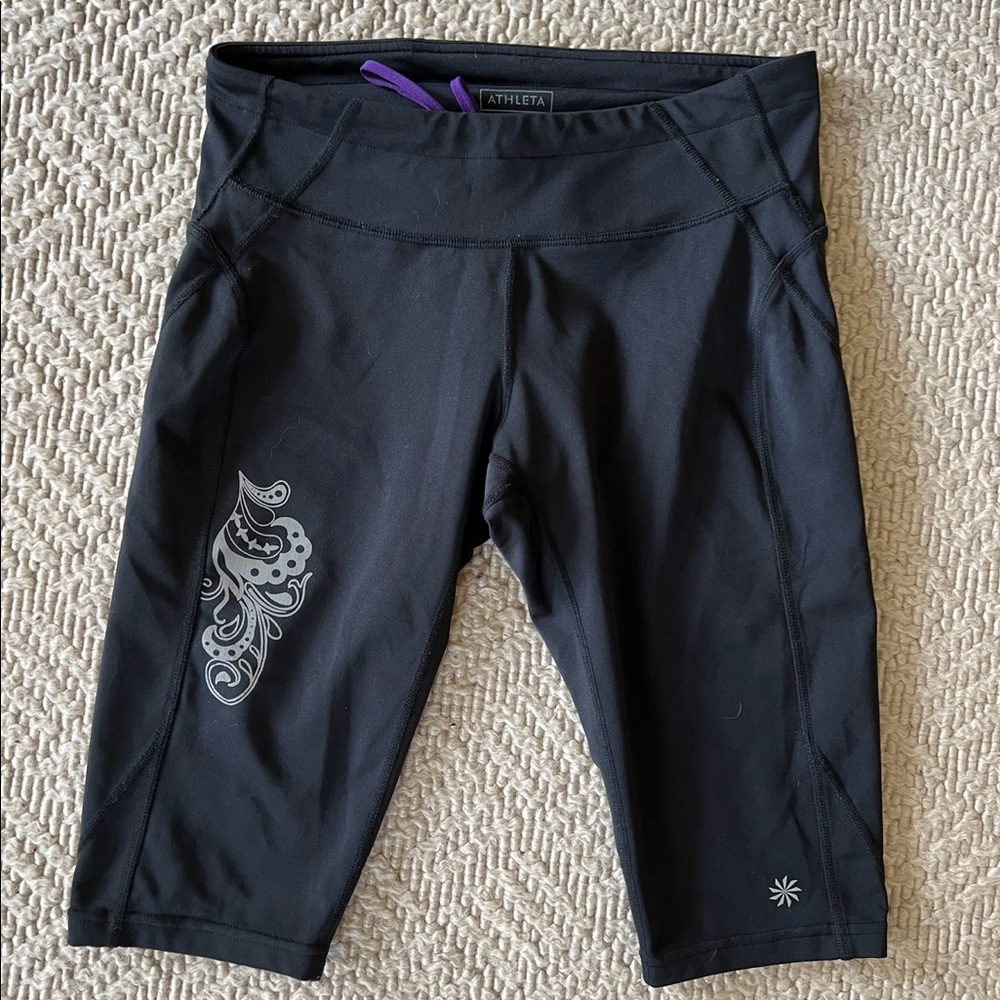 Athleta Capri Paisley Spandex Shorts - SP